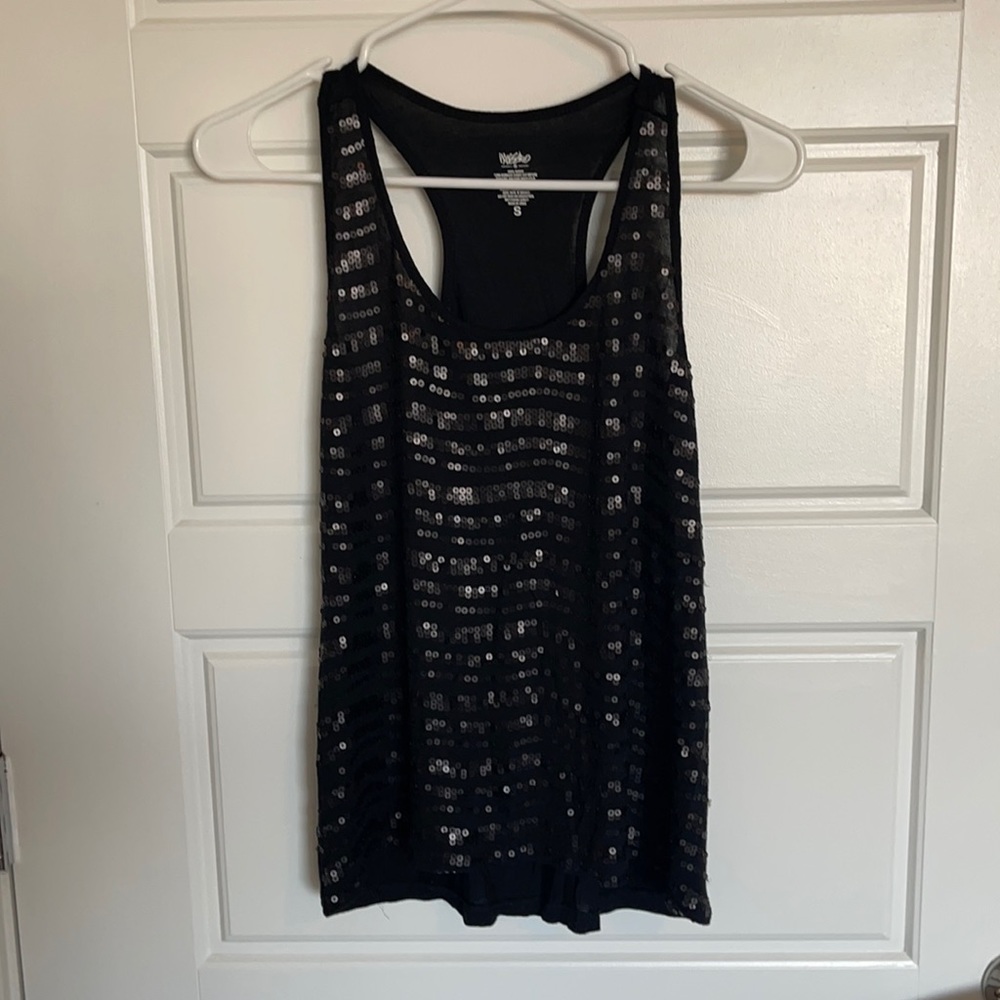 Mossimo Sequin Front Tank Top -S